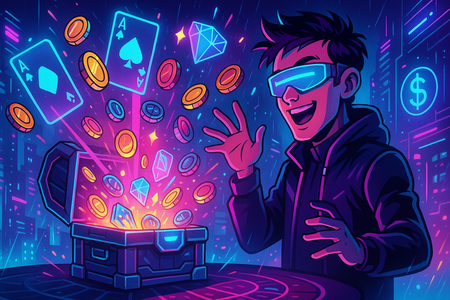 Wheel-based game show with colour segments and multiplier display